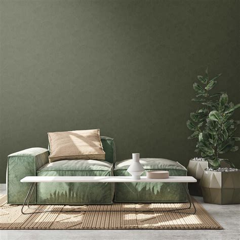 Groene vliesbehang inspiratie-illustratie