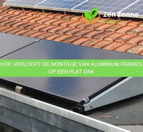 Plat-dak-montage-zonnecollectoren