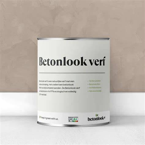 Samenvattende infographic: stappenplan betonlook verf