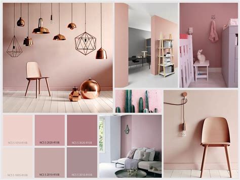 Kleureninspiratie: roze en grijs in verschillende texturen