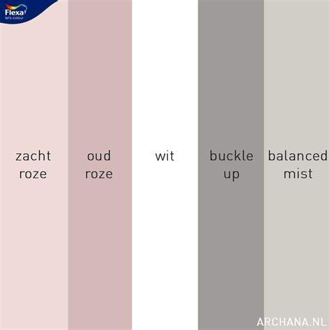 Voorbeeldcombinaties: roze, grijs en hout