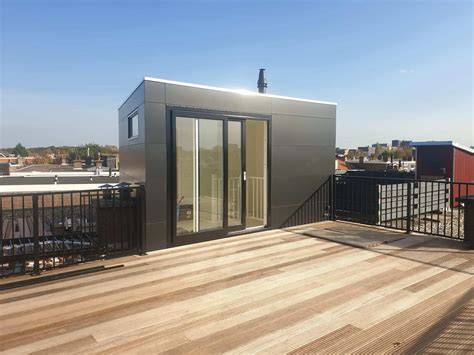 Diagram met draagkrachtberekening en balkenlay-out voor dakterras