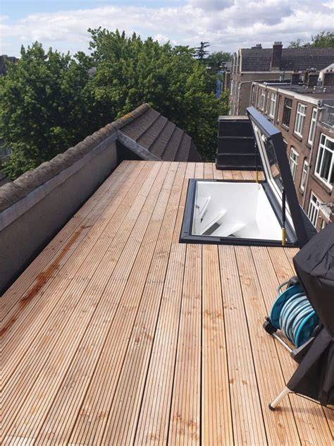 Illustratie van verschillende constructieve opties voor dakterras