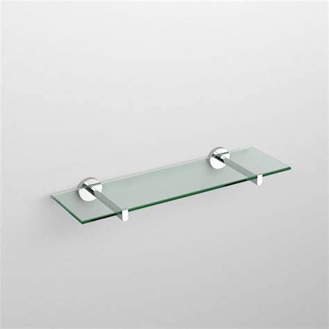 Afbeelding van een glazen badkamerplanchet in moderne stijl