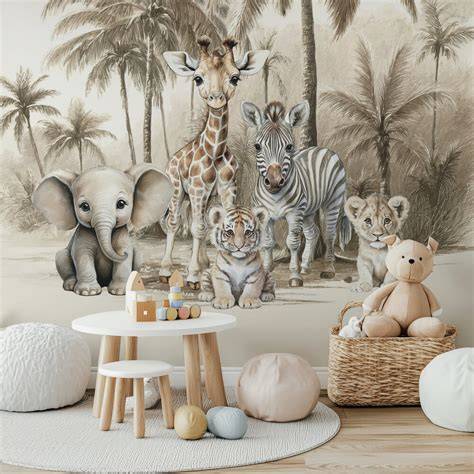 Airtex Jungle Kinderkamer - naadloos en brandvertragend