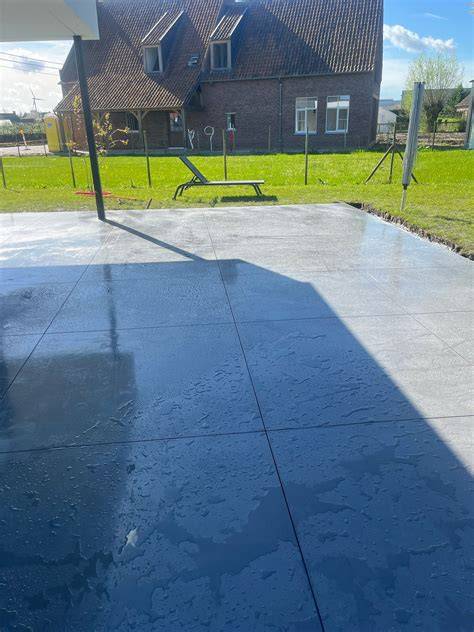 Foto: gepolierde betonoppervlakken en opritten