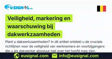 Veiligheidsmaatregelen bij dakwerkzaamheden