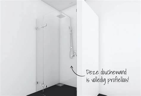 Diagram: Voorbeelden van maatwerk douchewanden (hoek-, U-, en plafondhoge wanden)