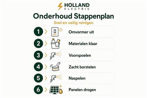 Diagram: Stappenplan onderhoud bandschuurmachine