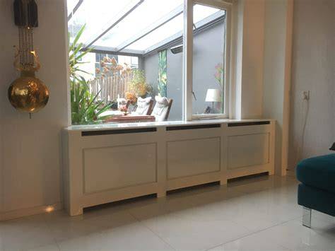 Afbeelding: Voorbeeld radiatorombouw en verschillende opties