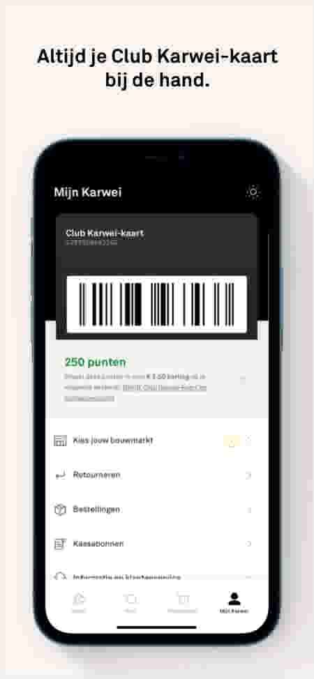 Infographic: Club Karwei-kaart voordelen en puntensysteem