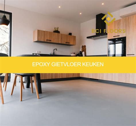 Infographic: stappenplan installatie gietvloer in de keuken