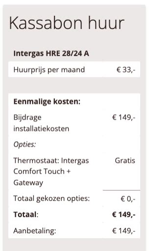 Infographic: Keuzemogelijkheden bij cv-ketel kopen of huren