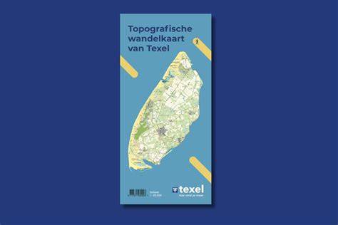 Afrondende kaart van Texel met wadlijnen en getijdenzones