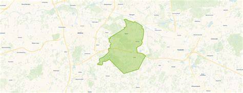 Geografische dekking en servicegebied nabij Gilze en Rijen