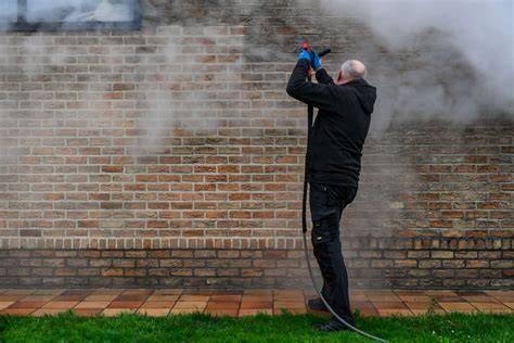 Professional gevelreiniging met stoom uitrusting
