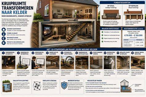 Infographic: stappenplan vloerisolatie en kruipruimte