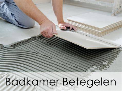 Samenvattende stappenkaart betegelen badkamer
