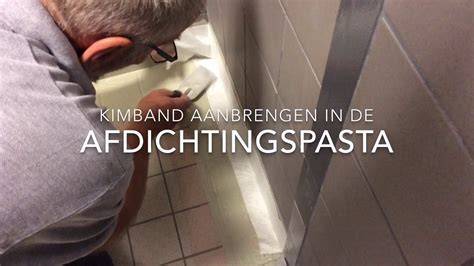 Infographic kimband en afdichtingspasta: overzicht van components en stappen