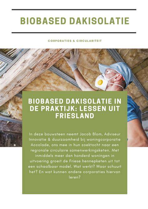 Diagram: stappenplan voor biobased dakisolatie