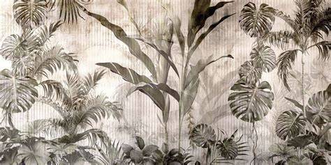 Fotobehang: botanische print en stedelijke beelden