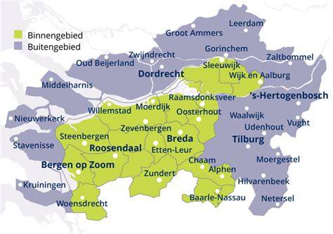Kaart: Regio-werkgebied en referenties