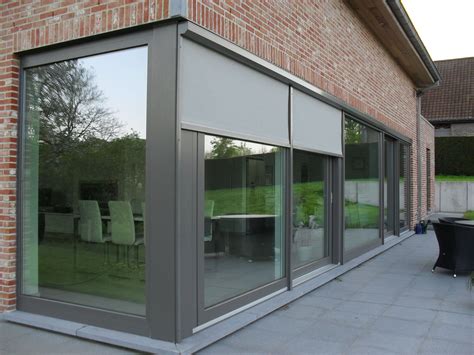 Gevelimpressie met impregnering en zonnewering