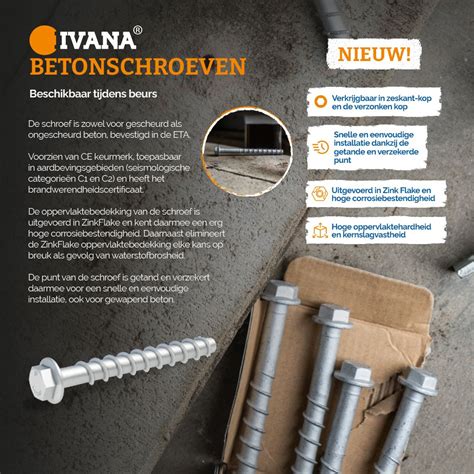 Schema: Schroeven per wandelement (betonschroeven en lengtes)