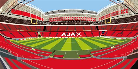 Afbeelding van Ajax stadion en fotobehang ontwerp