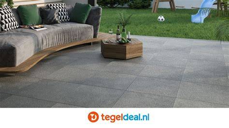 Illustratie: jaarlijkse onderhoudschaal voor terrastegels