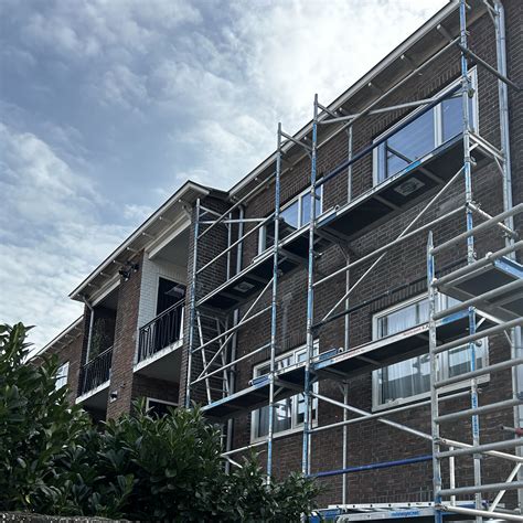 Foto: Gevelrenovatie project in uitvoering
