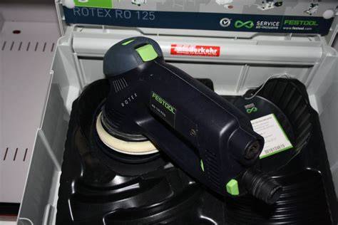 Infographic: 3-in-1 werking van Festool Rotex RO 125 en toepassingen