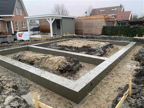 Infographic: Overzicht van fundering en drainage in een stenen bak