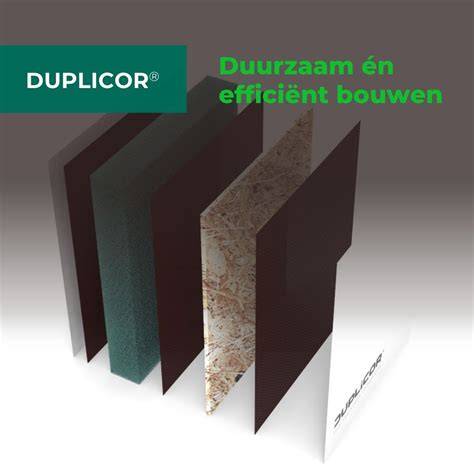 Infographic Duplicor biocomposiet vloer: samenstelling en toepassingen