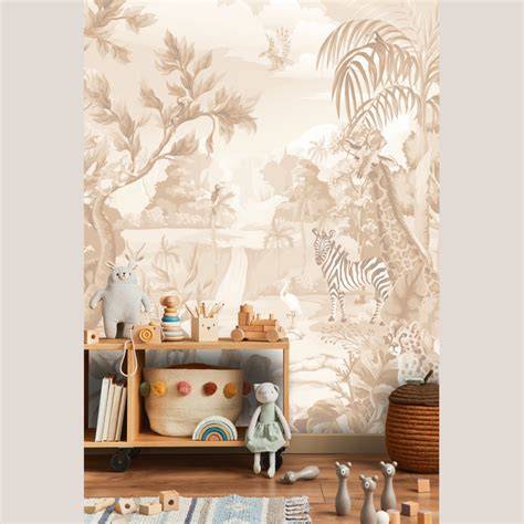 Voorbeelden van kinderkamer behang: jungle, bloemen,&D-stijl