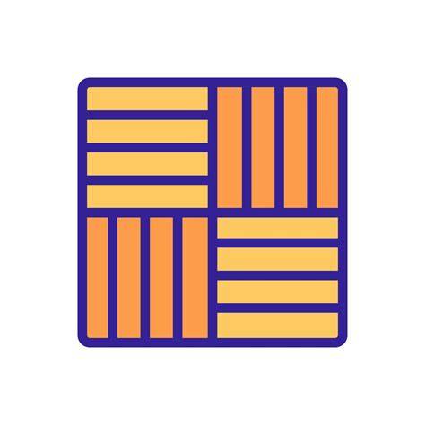 Illustratie: legplan voor linoleum met patroonuitlijningen