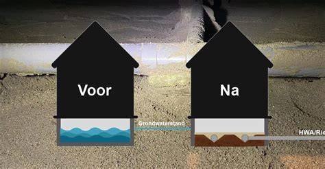 Infographic: drainage- en bekuipingssysteem in kruipruimte