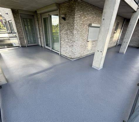 RD Coatings installatieoverzicht voor balkonvloeren