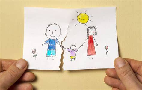 Diagram van de impact van scheiding op kinderen en woonsituatie