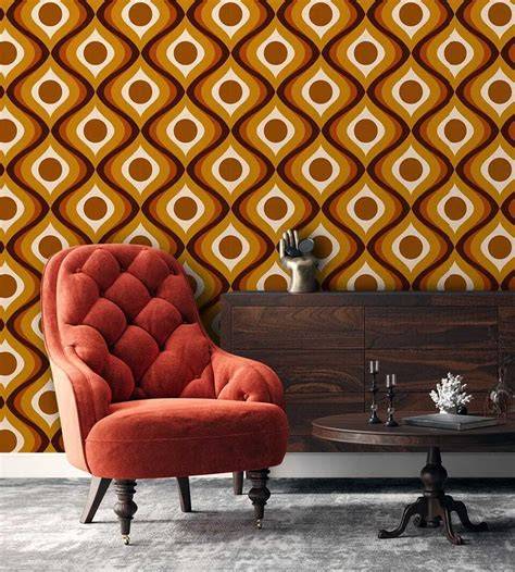 Prints en patronen: retro behang uit de jaren zestig
