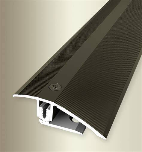 Technische tekening: Overgangsprofiel Ongelijkvloers - Zwart - Aluminium