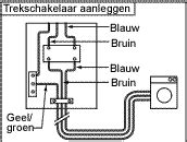 Illustratie: juiste aansluiting van wasmachine op trekschakelaar