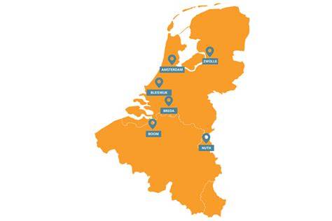 Informatieve kaart van OWK-vestigingen en产品portfolio