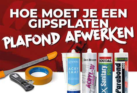 Infografiek: stappenplan for het afwerken van gipsplatenvoegen