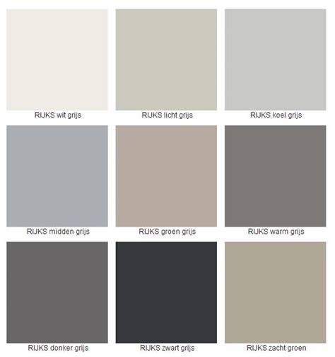 Diagram: kleurcombinaties grijs-wit, grijs-zwart en grijs-beige