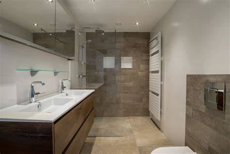 Plattegrondvoorbeeld van een complete badkamer renovatie