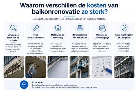 Infographic: overzicht balkonrenovatie stappen
