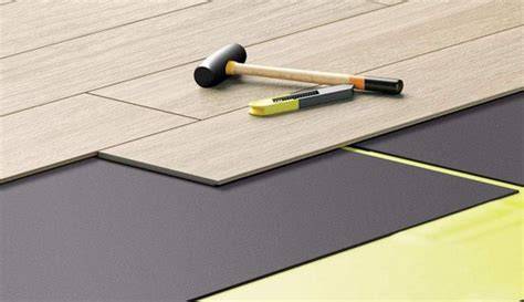 Illustratie: werking van ondervloer en geluidsdemping voor vinyl