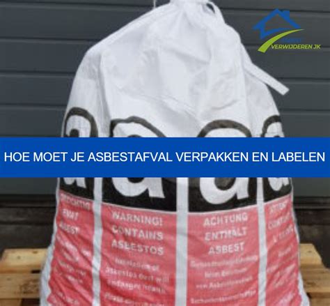 Foto-inhandel: juiste verpakking en opslag van asbestafval