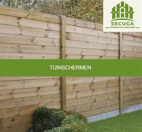 Infographic overzicht: verschillende materialen en prijscategorieën voor tuinschermen